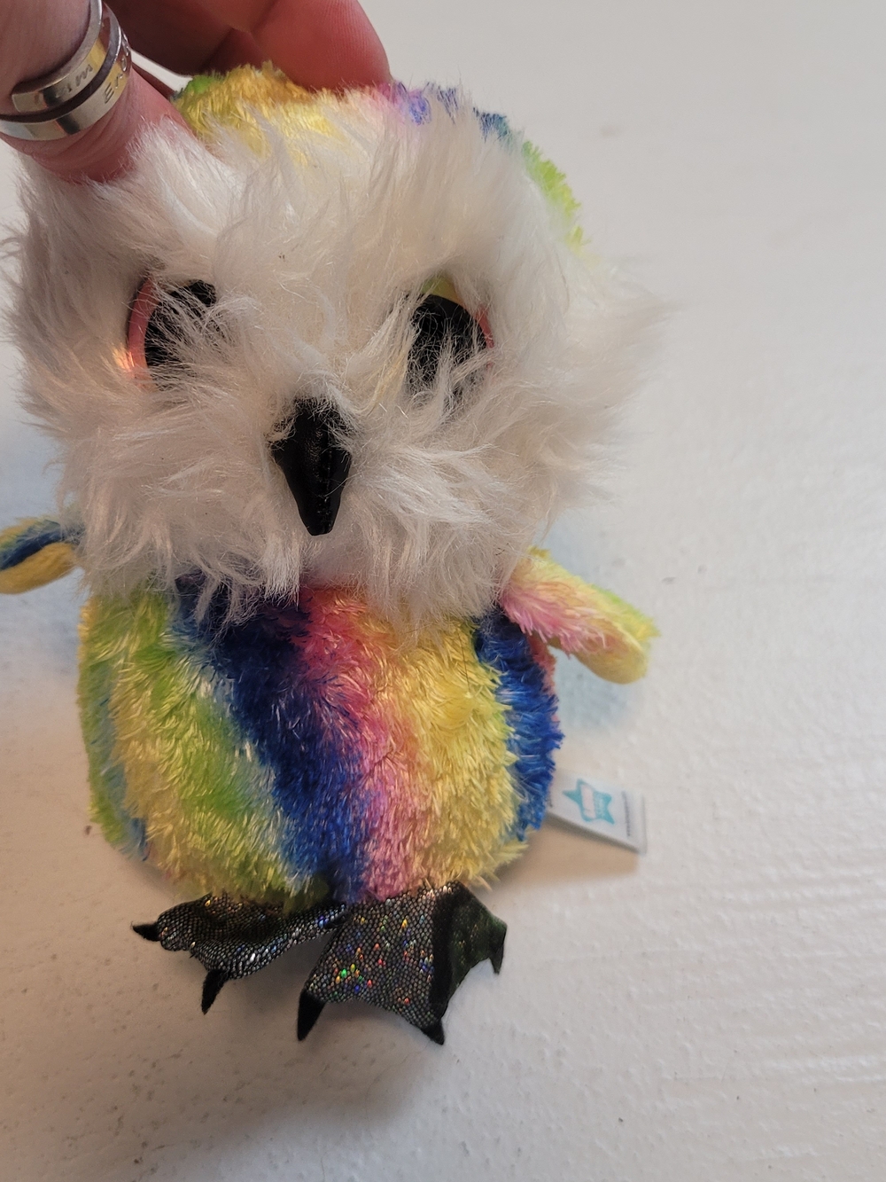 Lumo Stars "Stripe" the Rainbow Owl plush toy